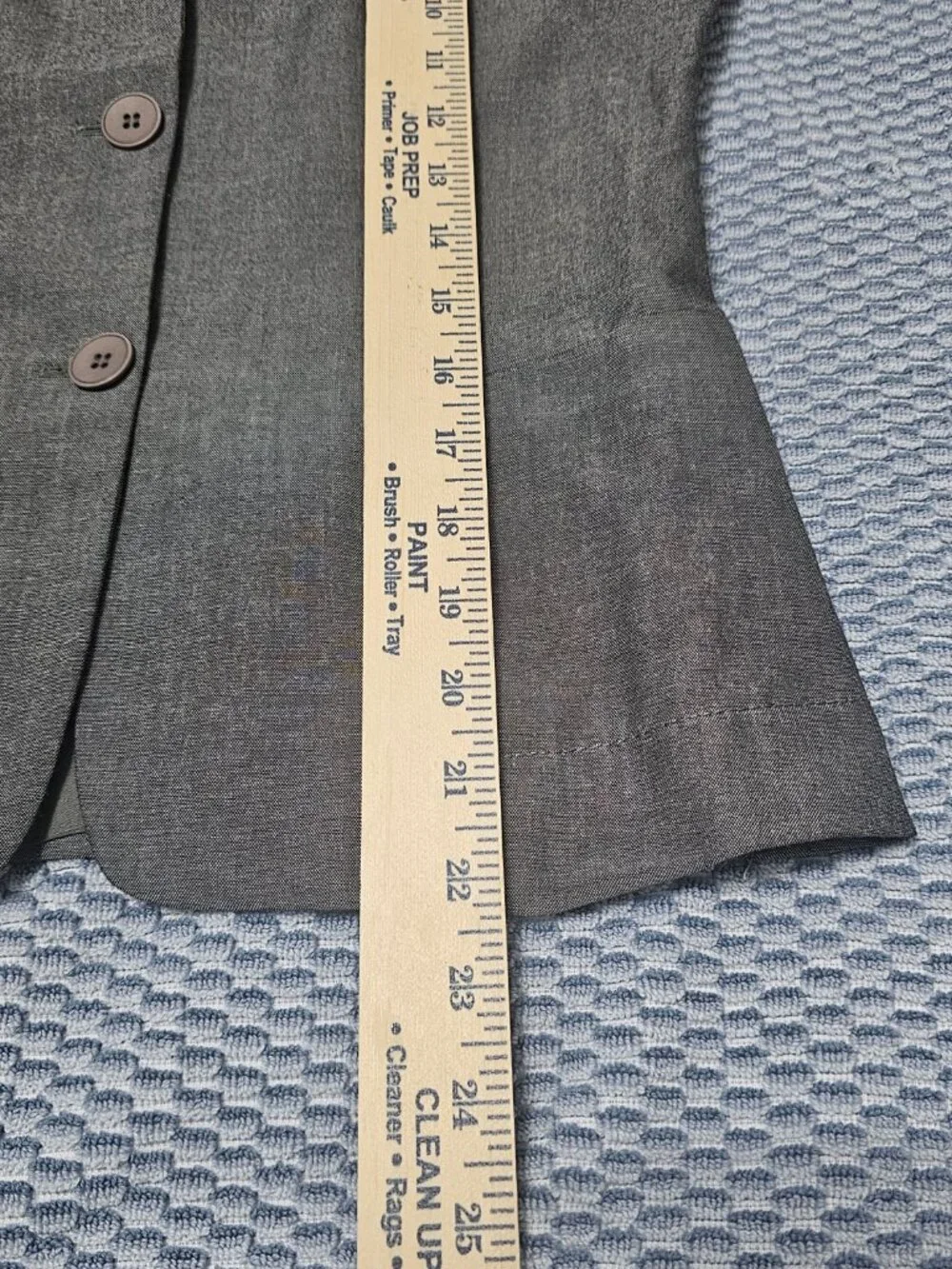 Mastina Gray Wool Blend Blazer | Made with French Fabric | Size 36 Small - Picture 7 of 8